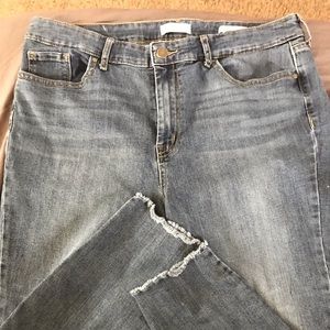 High rise skinny ankle jeans